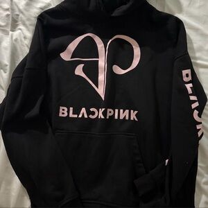 H&M x BlackPink Black Hoodie with Pink Accent